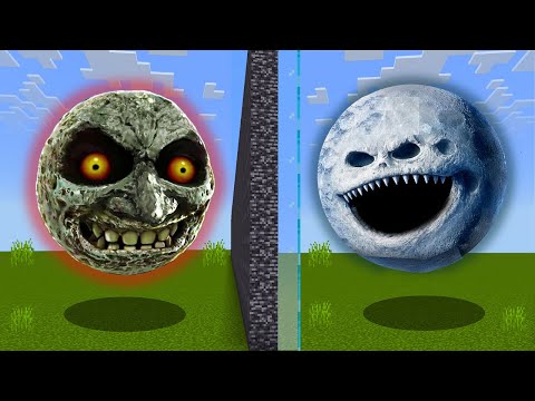 I Cheated with THE MOON WAKES UP vs SCARY LUNAR MOON Mob Battle Competition!
