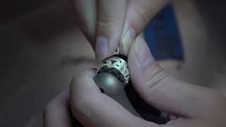 Make a letter diamond ring for my friend #handmade #jewellery #handmadejewelry
