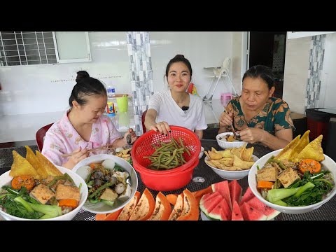 Nay Quyên Ăn Chay, MẸ NẤU NỒI HỦ TIẾU Nước Lèo Ngọt Lắm 