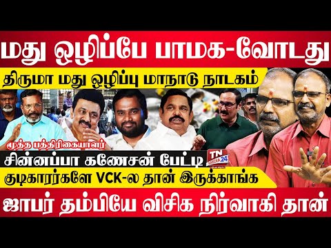 திருமா மது ஒழிப்பு மாநாடு ஒரு நாடகம்.. ஏன்?  - சின்னப்பா கணேசன் பேட்டி | Thirumavalavan | VCK