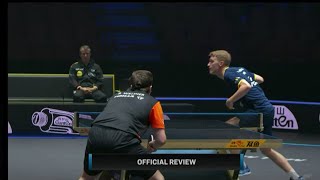 When your head is hiding the ball (table tennis video review system in action)