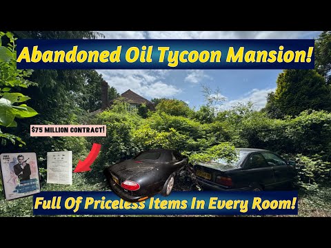 Abandoned Oil Tycoon’s Mansion, The Family Disappeared And Left Everything Behind Inc There Cars!!