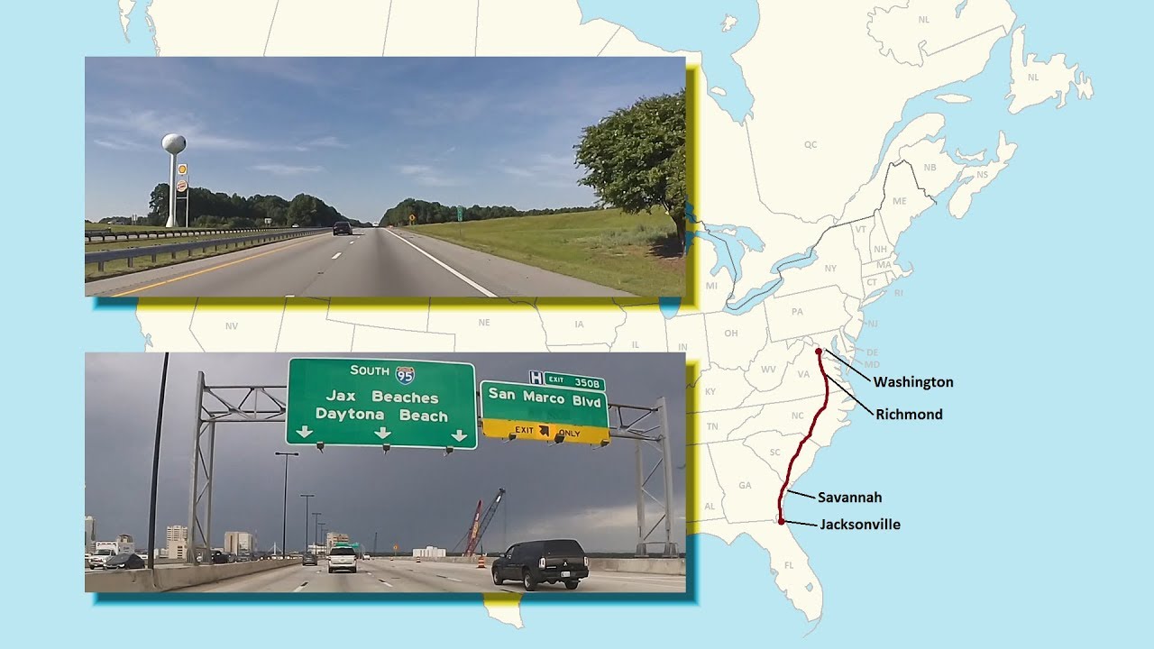 Herndon, Virginia to Jacksonville, Florida (Real-Time Road Trip)