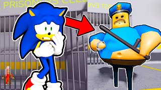 SONIC VS BARRY'S PRISON RUN IN ROBLOX