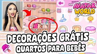 DECORAÇÕES DE QUARTOS PARA BEBÊS, TUDO GRÁTIS, NO PAZU AVATAR WORLD / HOUSE MAKER FREE #2