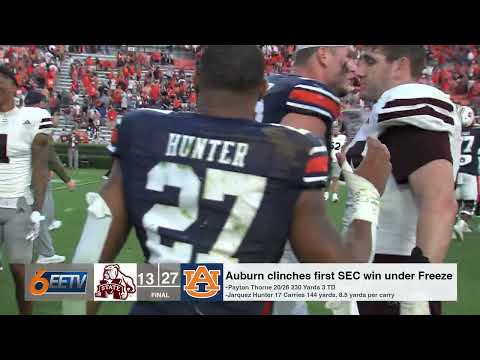 Auburn Football defeats Mississippi State 27-13 in Hugh Freeze's first SEC win with the Tigers