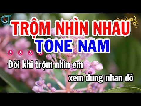 Karaoke Trộm Nhìn Nhau Tone Nam ( Bm ) Nhạc Sống Tuấn Kiệt