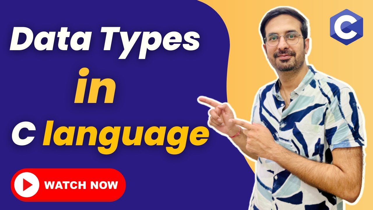 What are the data types in C language | Data types in C language #learnclanguage