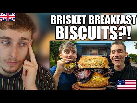 Brit Reacts to Brits try Michelin Texas Food Truck!