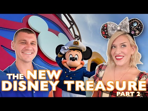 We Sailed On The Disney Treasure! NEW Cruise Ship: Part 2 Coco Restaurant, Moana, AquaMouse, Haunted