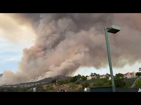 Airport Fire Footage In California, USA