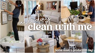 CLEANING MY WHOLE HOUSE | Productive Homemaking, Cleaning motivation, decor & home reset!