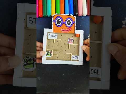 Sprunki Number Block 2 Phase 4 DIY Puzzle Maze Game Cardboard & Paper Easy Crafts #shorts #art