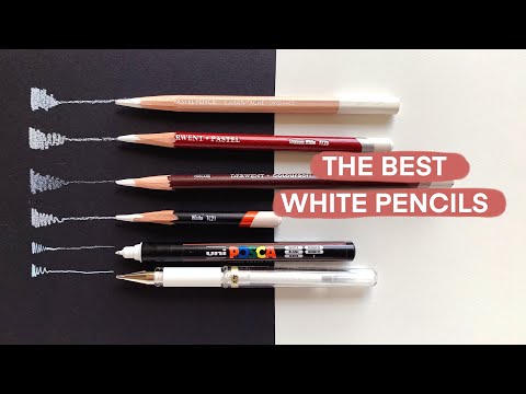 Best white pencils and pens for drawing highlights