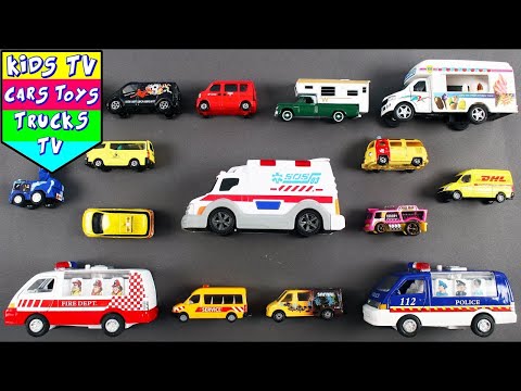 Learn About Types of Van's & Trucks for Kids + More Fun Toy Videos