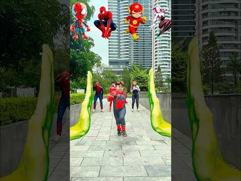 Giant Hulk Arm | Hulk's Giant Punch From The Sky For Spider-Man p3  #shorts #spiderman #hulk