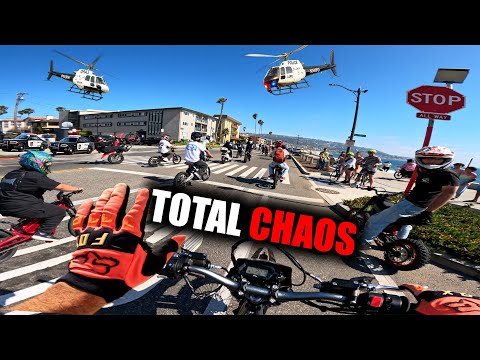 RIDING IN MASSIVE SURRON RIDEOUT IN LA STREETS.. *500+ RIDERS*