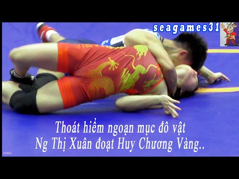 ?‍♀️ Vật nữ - Women Wrestling 50kg. seagames31..शीर्ष कुश्ती (nguyễn thị xuân)