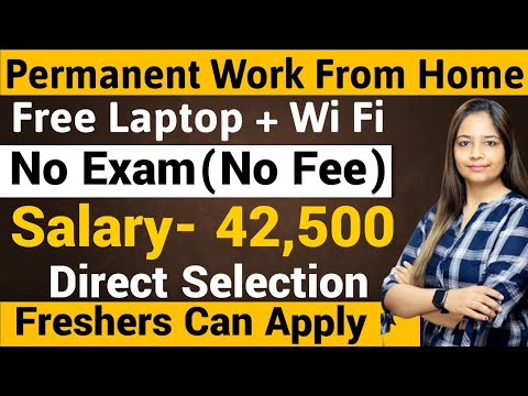 Permanent Work From Home Job | Free Laptop|Recruitment For FreshersJob For Freshers|Jobs Feb 2025