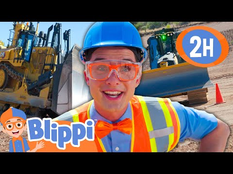 Blippi Builds a Playground 👷‍♂️ Excavator, Bulldozer + More Vehicles | Educational Videos for Kids