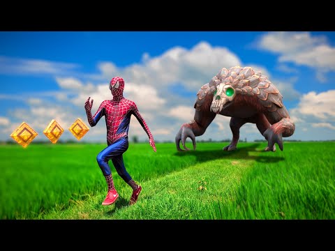 Temple Run 2- Blazing Sands In Real Life Ft. Spiderman