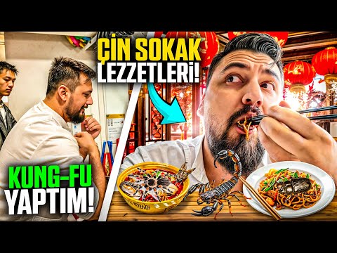 ÇİN SOKAK LEZZETLERİ! KUNG-FU YAPTIM!😯