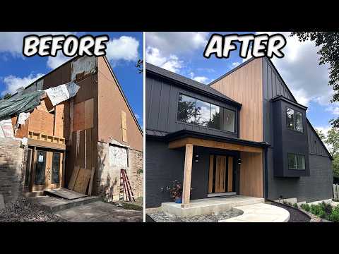 Incredible House Transformation with Hardie Siding from Design to Final Installation!!