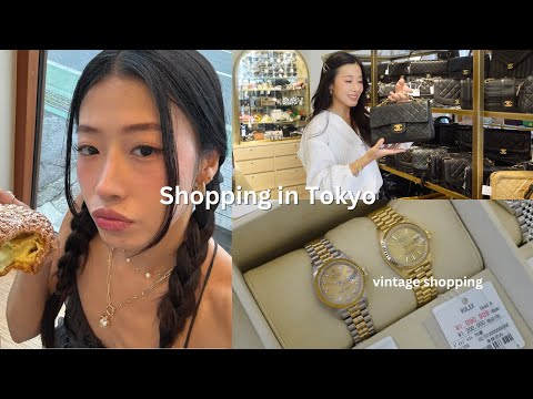 LIVING IN JAPAN | shopping in tokyo, luxury vintage bags, muji grocery store etc.