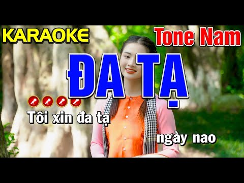 ✔ ĐA TẠ Karaoke Tone Nam | Bến Tình