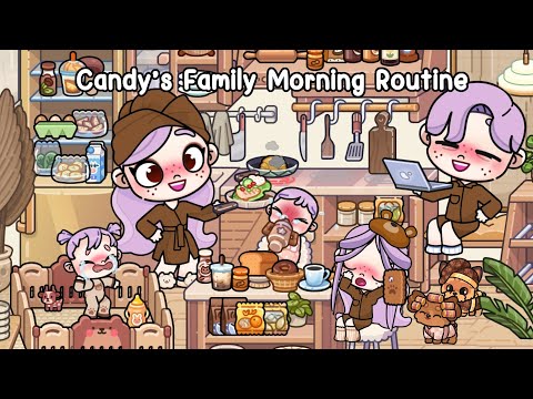 Candy’s Family Morning Routine at Aesthetic House 🏡🤎 Avatar World | Pazu