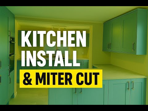 DIY Kitchen Build (Part 2) | Miter Joint, Full Install & Final Touches
