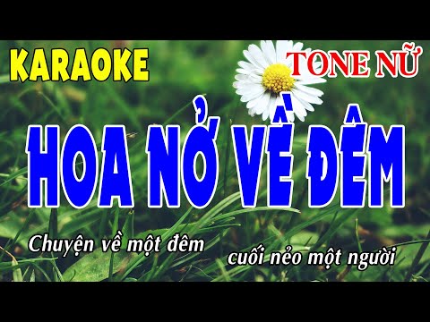 Hoa Nở Về Đêm, Sao Chưa Thấy Hồi Âm Karaoke Tone Nữ   Liên Khúc Karaoke Trữ Tình Dễ Hát   Beat Chuẩn