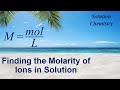 Molarity and Sodium Chromate Concepts