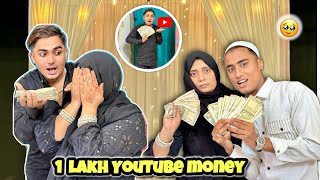 Giving 1 lakh 💸 to my mother end brother surprise kar diya 🥹YouTube money ❤️ पूरी सब्ज़ी recipe
