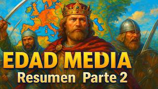 EDAD MEDIA - Resumen Parte 2 de 4: La Alta Edad Media (Carlomagno, Pelayo, Alfredo el Grande...)