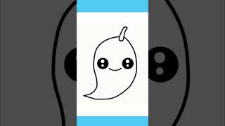 HOW TO DRAW A CUTE MANGO, DRAW CUTE THINKS #drawcutethings #drawing #shortvideo #art