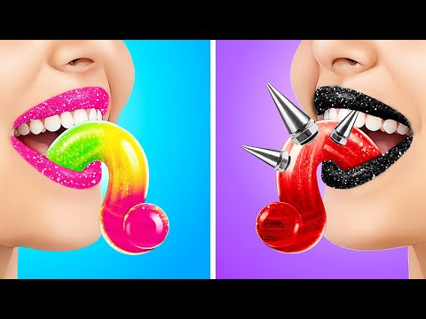 GUT vs MIES: EXTREME PUPPEN-VERWANDLUNG || Reiche vs Pleite Tricks! Beauty-Gadgets auf 123 GO! FOOD