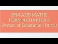 Linear Equations and Systems Concepts