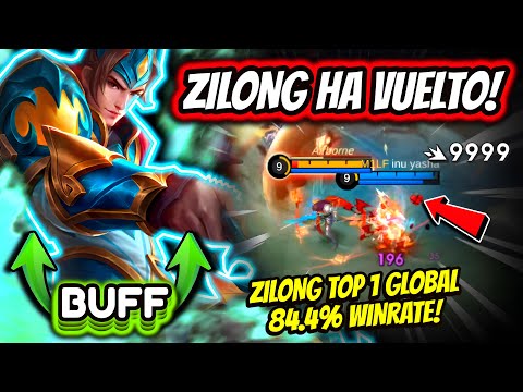 ¡POR PRIMERA VEZ EN LA HISTORIA ZILONG ENTRA AL META! ZILONG TOP 1 GLOBAL 84.4% WINRATE! | MLBB