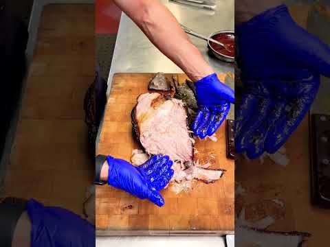 Teaching you how to find this very special meat from pork shoulder! #bbq #porkshoulder #bacon #meat