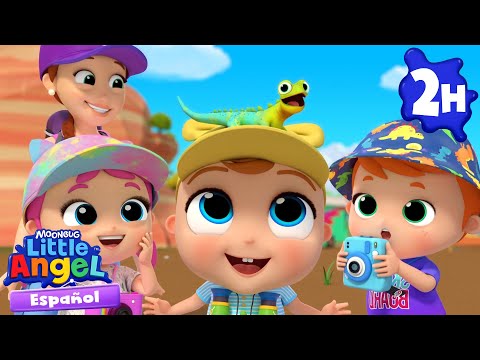 Animales en el campamento 🏕️ Canciones Infantiles🎵| Juega | Moonbug Español | Little Angel
