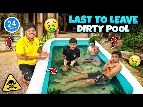 Last One To Leave DIRTY POOL🤮 Win’s $10,000😍 -Ritik Jain Vlogs