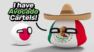 COUNTRIES COMPARE UNIQUE CRIMES | Countryballs Animation