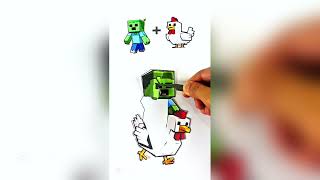 Steve lava chicken#Sprunki OC Noob#Lego Guy#diy paper puzzle game#incridibox#viralvideo#tiktok