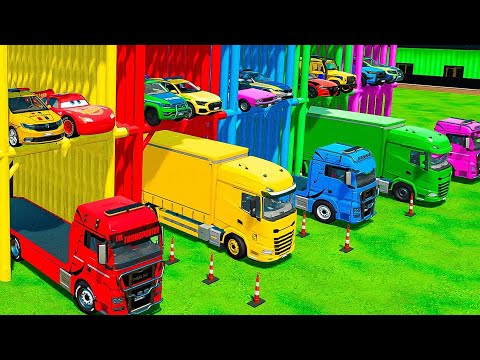 TRANSPORTING POLICE CARS, HOT WHEELS & CARS WITH BIG TRUCKS! #2 Farming Simulator 22