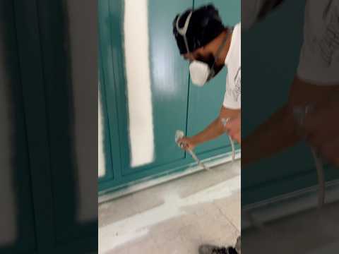 How to spray an accent wall
