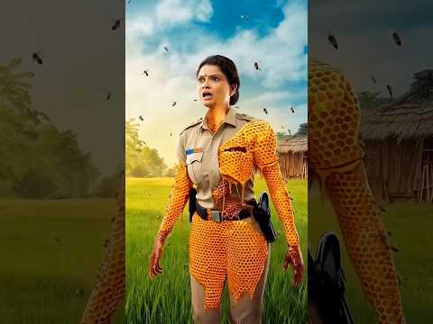 Attacked by Bees, Saved by a Cow! You Won’t Believe the Ending! #bee #aishorts #trending #shorts
