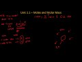 Understanding Moles and Atomic Mass