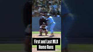First & Last MLB Home Runs💣 What do you notice? Comment Below ⬇️ #mlb #homerun