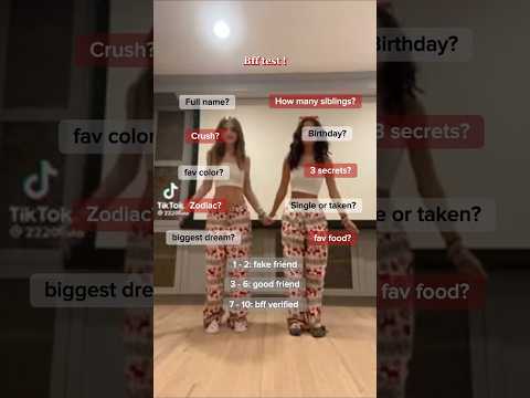 Bff test for Christmas❤️🤍 #bff